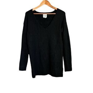 Knitwear by‎ jackpot black wool & mohair blend sweater